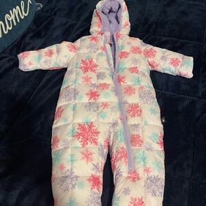 Spyder Purple Snowflake Baby Snowsuit